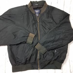 Suma Silk Vintage Lined Silk Bomber Jacket/Coat
